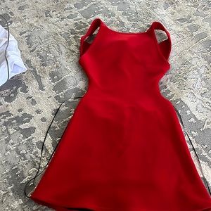 Red Zara mini dress